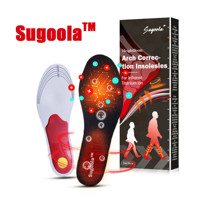 ✨Sugoola™ HeightBoost Far Infrared Titanium Ion Arch Correction Insoles