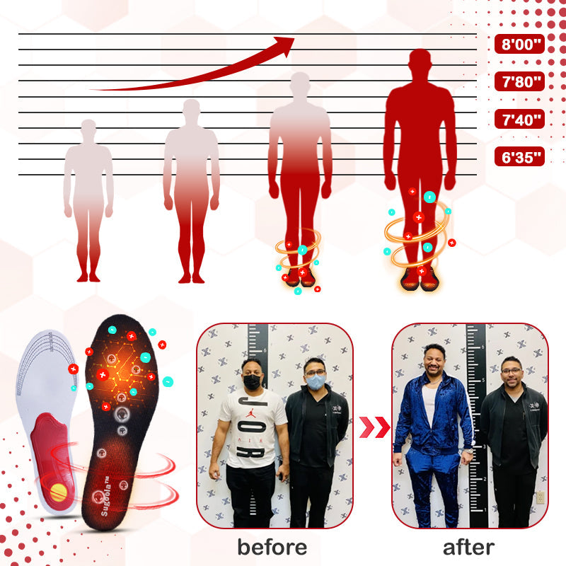 ✨Sugoola™ HeightBoost Far Infrared Titanium Ion Arch Correction Insoles
