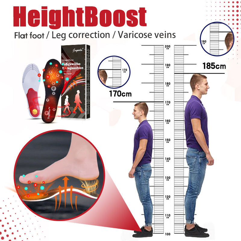 ✨Sugoola™ HeightBoost Far Infrared Titanium Ion Arch Correction Insoles