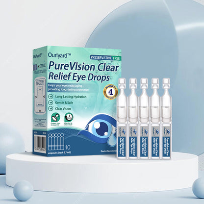 Ourlyard™  PureVision Clear Relief Eye Drops🌿💧Only Preservative-Free Drop ✅ Approved and recommended by the 🏥 AAO (American Academy of Ophthalmology) team and 🔬 FDA certified.